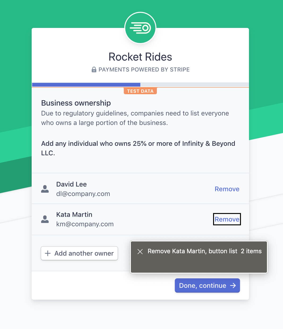 Screen reader support